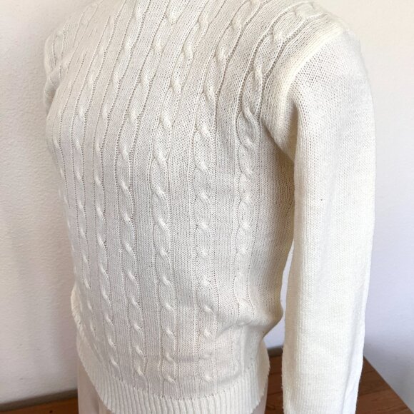 80's Ivory Pullover Sweater - Size Medium - Forum Sportswear - Picture 2 of 7